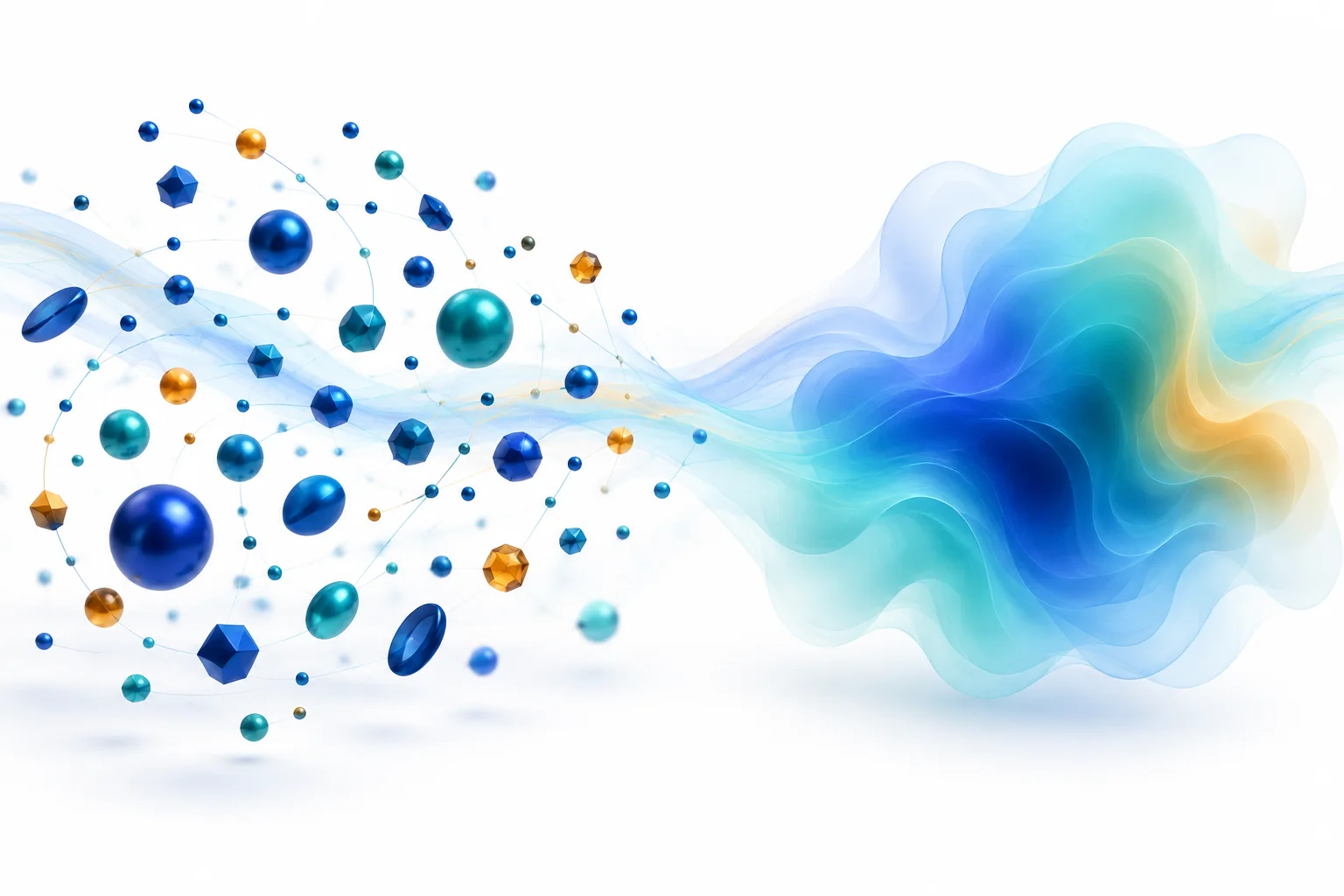 Varied discrete particles are compared with a smooth collective field under a shared disturbance.